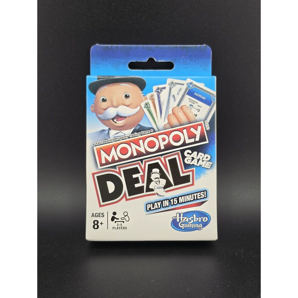 NEW Hasbro Gaming Monopoly Deal Card Game - Family Fun - Ages 8+ 2-5 players